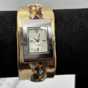 Silver & gold watch